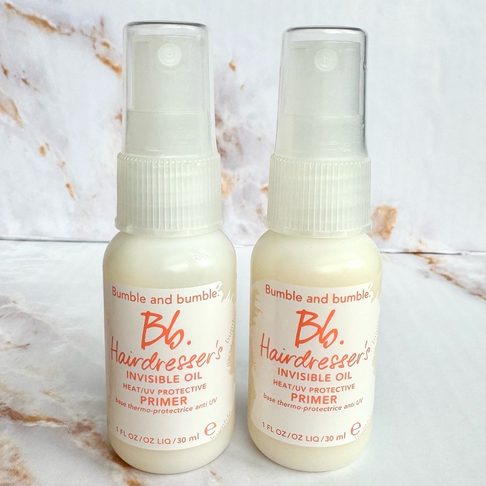 2x Bumble & Bumble Hairdressers Invisible Oil Heat/UV Protective Primer NEW